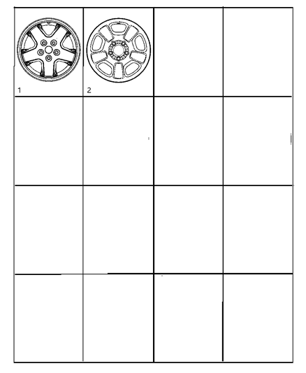 New 2002 Fits Chrysler Liberty Wheel Steel - Part # 5GL65S4AAA