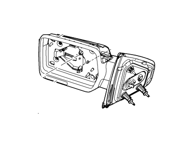 Mirror Assy - Rear View Outer