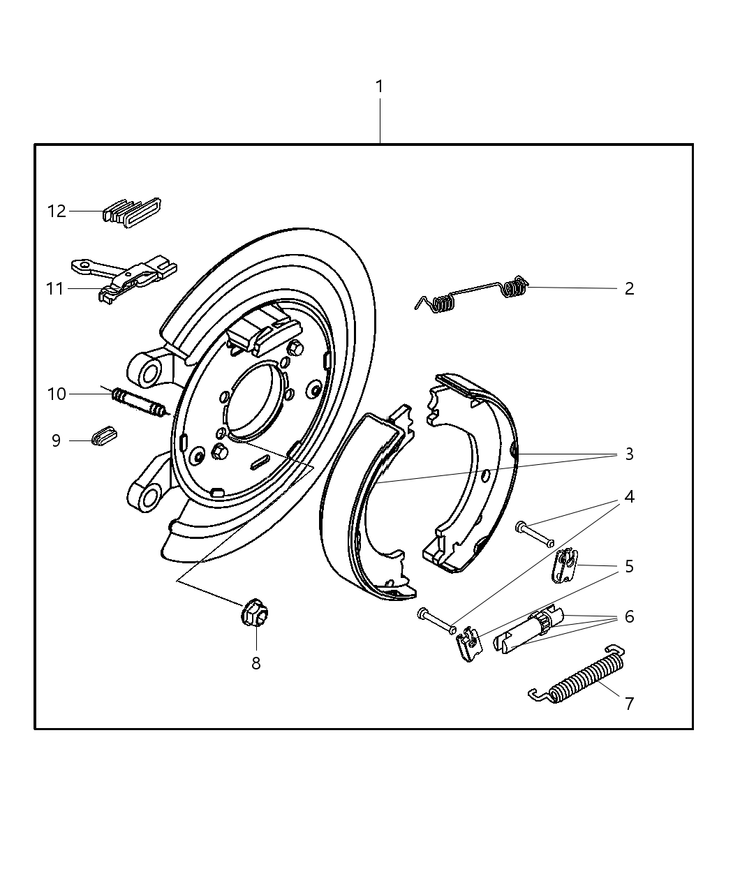 Shoe And Lining Kit Parking Brake