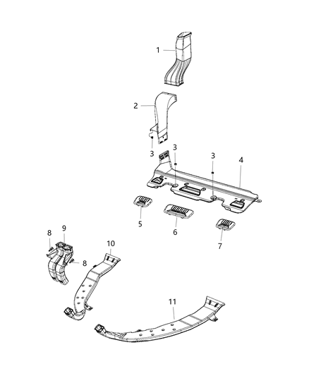 Duct Floor Rear