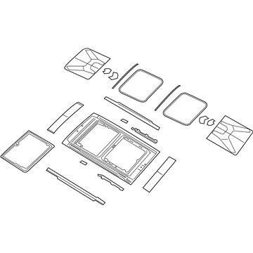 New 2015-2017 Fits Chrysler Renegade Sunroof-Complete - Part # 5VX82LXHAA