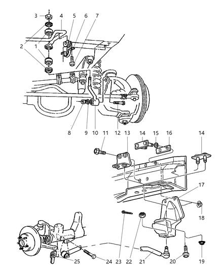 New 1994-2001 Fits Chrysler Grand Cherokee Bolt-Pan Head - Part # 6503032