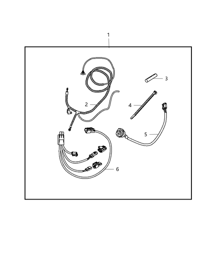 New Fits Chrysler Off Road Wiring Kit - Part # 82211450AB