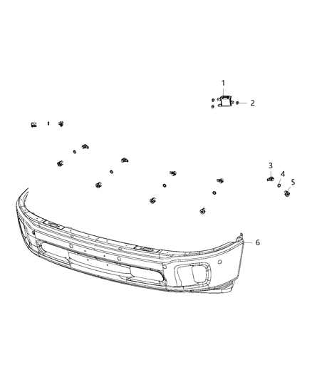 New 2005-2020 Fits Chrysler Sprinter 2500 Rivet-Plastic - Part # 1AR96DX9AA