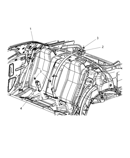 Seat Belt 2Nd Rear Center