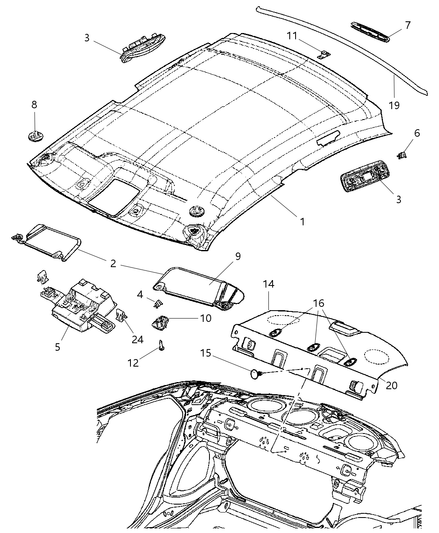 Molding Headliner