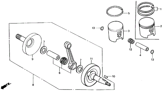 Pin, Piston