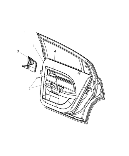 Panel Rear Door Trim