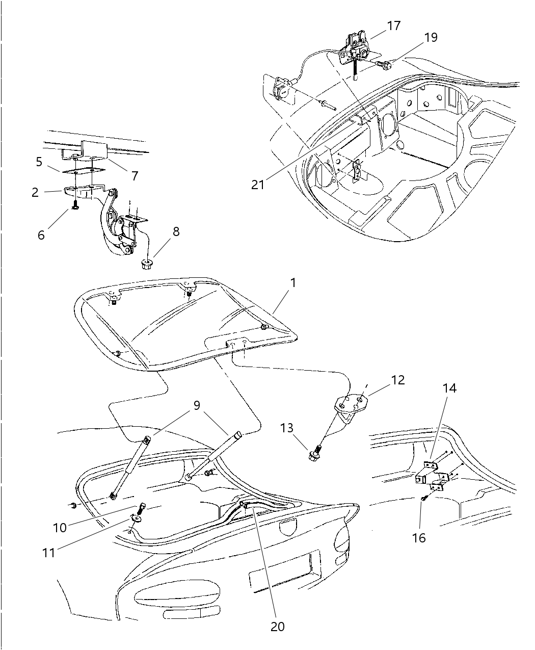 Bracket, Liftgate Prop Rod Mounting