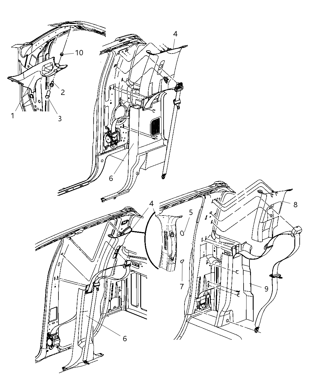 Molding C Pillar Lower