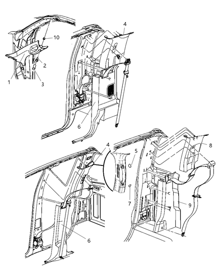 Molding C Pillar Lower