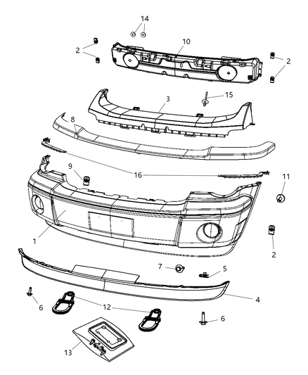 Beam Front Bumper