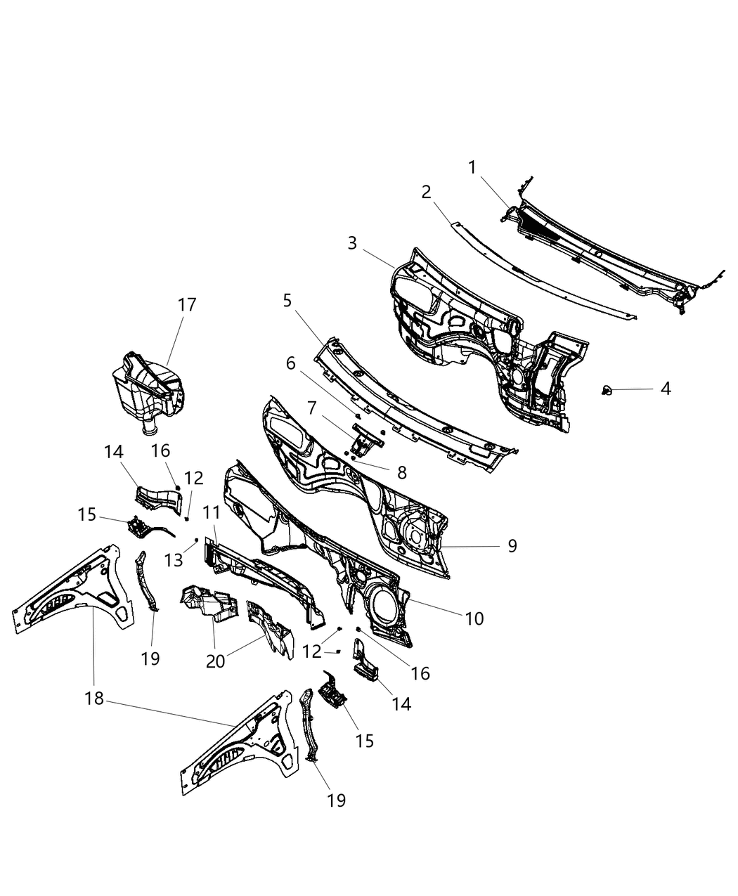 Silencer Dash Panel-Engine Compartment