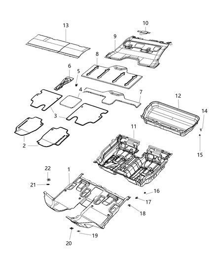 Mat Kit Floor Front, Pair