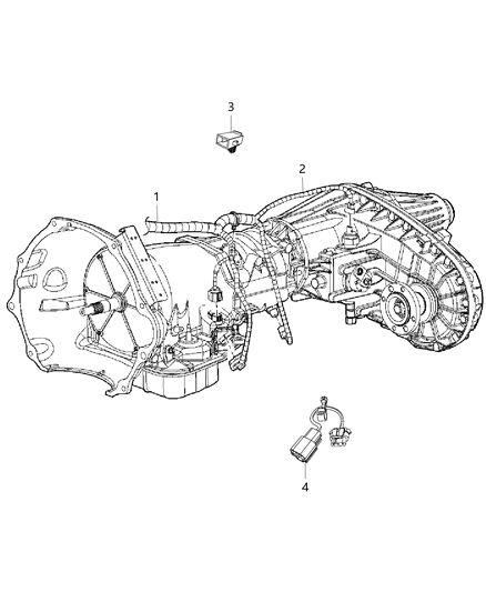 New 2014 Fits Chrysler 3500, 4500, 5500 Wiring-Engine And Transmission - Part # 68206884AD