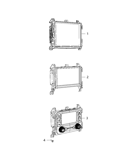 New 2020 Fits Chrysler Wrangler Radio-Multi Media - Part # 68429177AB