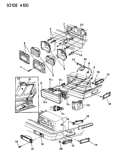 Lamp Assembly, (Serv. Component Parts.)