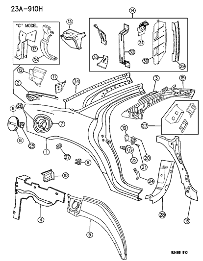 Panel, Quarter Outer