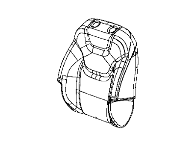 New 2015-2018 Fits Chrysler Grand Cherokee Front Seat Back Cover - Part # 5XM90DX9AD