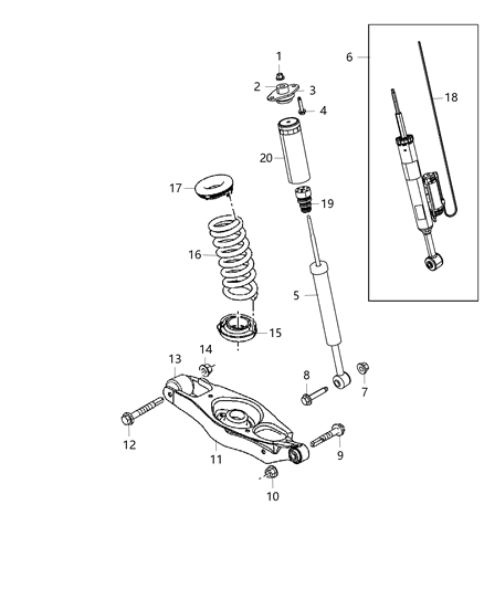 Shock Absorber Suspension Rear