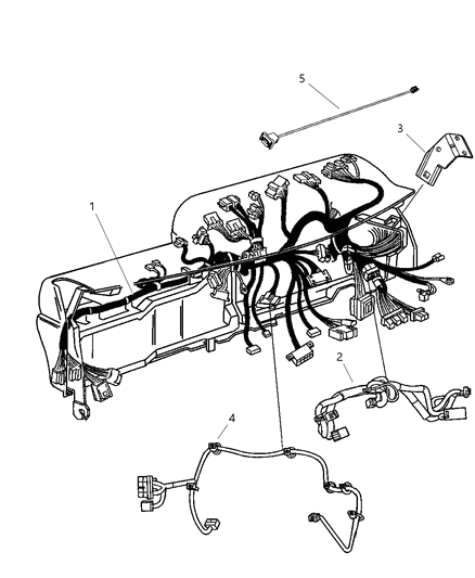 New 2011-2012 Fits Chrysler 1500 Wiring-Jumper - Part # 68068275AB