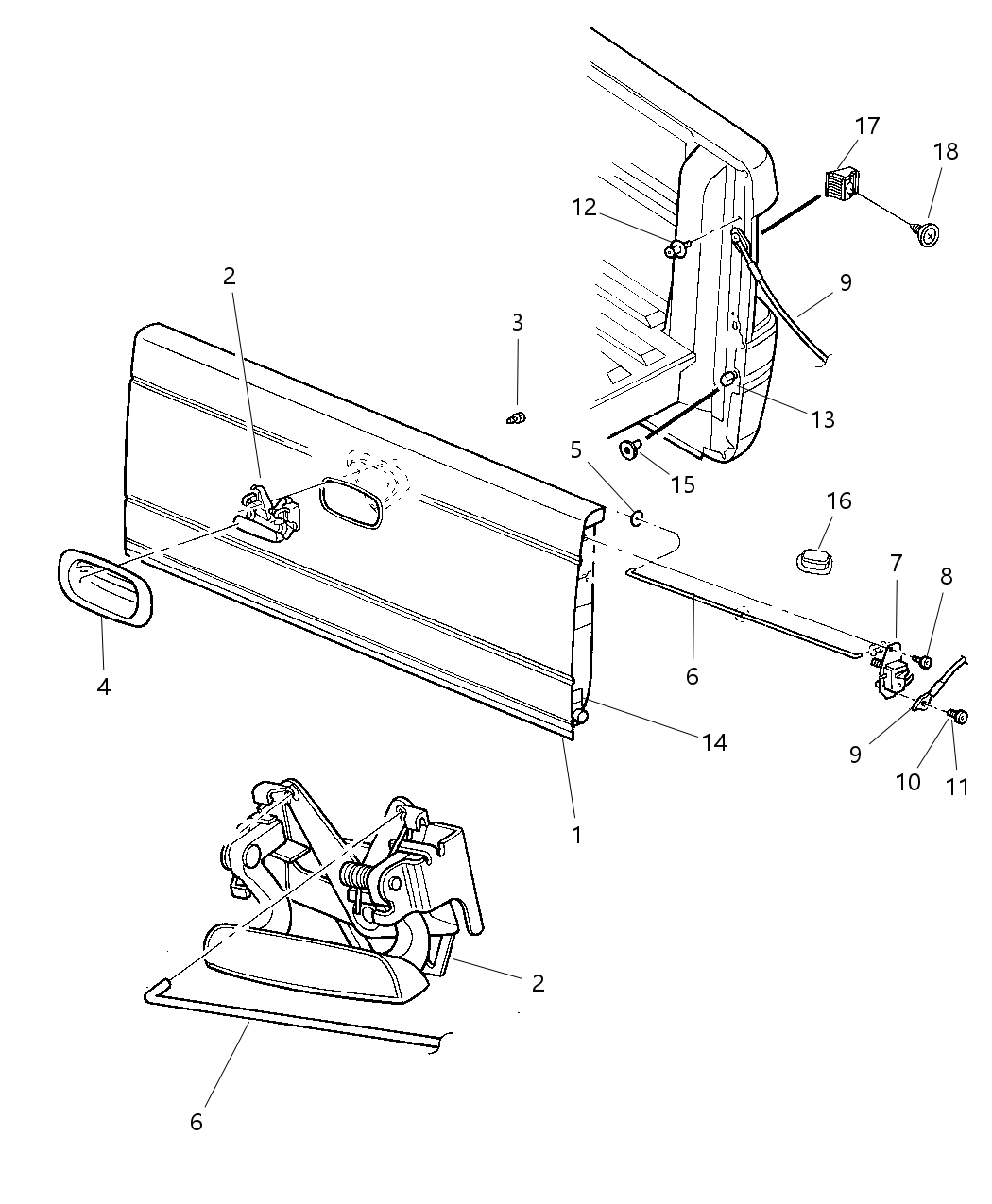 Bezel Tailgate Handle