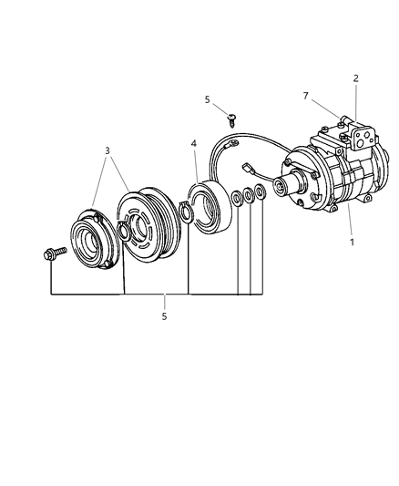 New 1993-1997 Fits Chrysler Grand Cherokee Coil-Air Conditioning Clutch - Part # 4720836