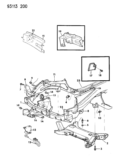 Support, Engine Mounting Front