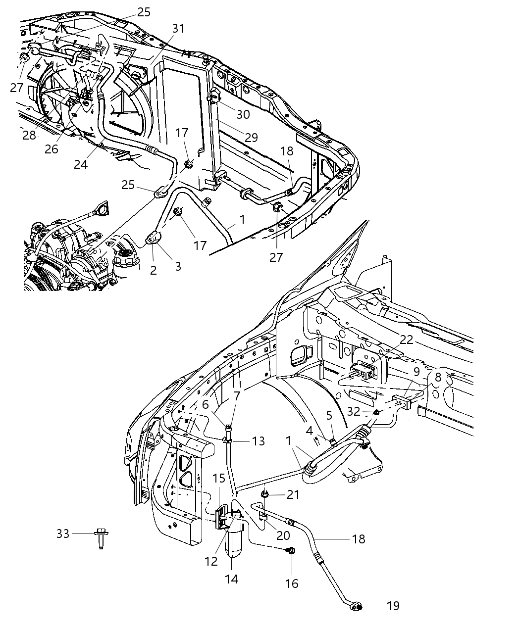 Line A/C Suction And Liquid