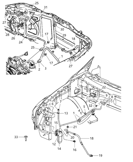 Line A/C Suction And Liquid