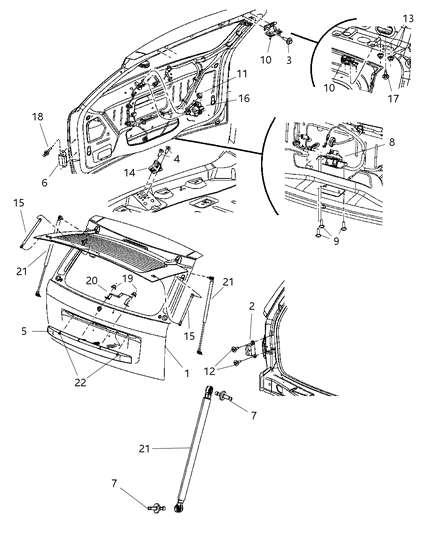 New 2008 Fits Chrysler Grand Cherokee Clip - Part # 68046332AA