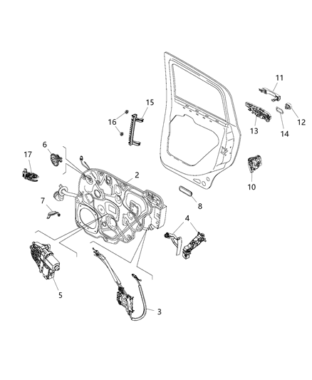 New 2019-2020 Fits Chrysler Renegade Rear Door Latch - Part # 68434259AA
