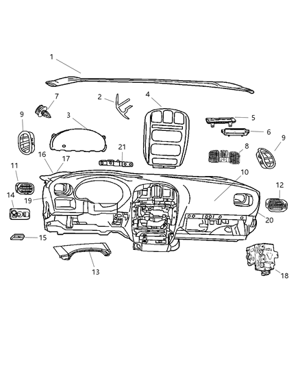 Mat Instrument Panel