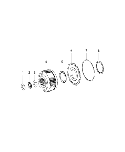 New 2013-2016 Fits Chrysler 3500, 4500, 5500 Flange - Part # 68253838AA