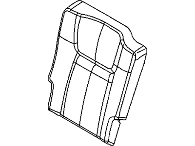 New 2010 Fits Chrysler Commander Rear Seat Back Cover Right - Part # 1PZ89XDVAA