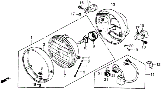 Stay, L. Headlight