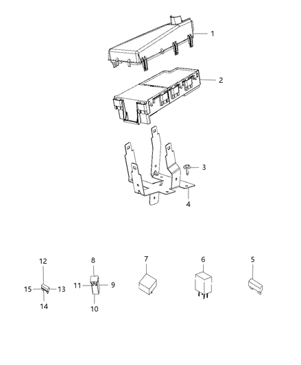 Bracket Power Distribution Center