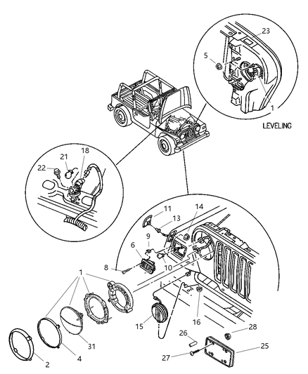 Retainer Headlamp Bulb