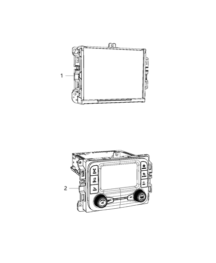 New 2013 Fits Chrysler 3500, 4500, 5500 Radio-Multi Media - Part # 68088694AE
