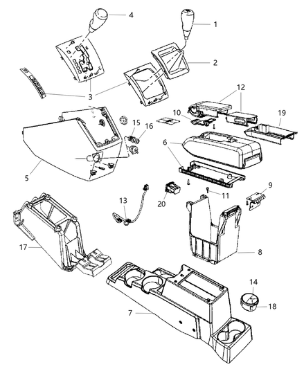 Bezel Floor Shifter