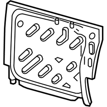 Frame - Rear Seat Back Retaining