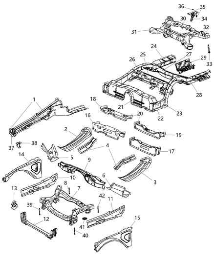 Crossmember Floor Pan Iso Fix