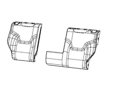 New 2015-2017 Fits Chrysler Renegade Rear Seat Back Cover - Part # 5ZD90LXHAA