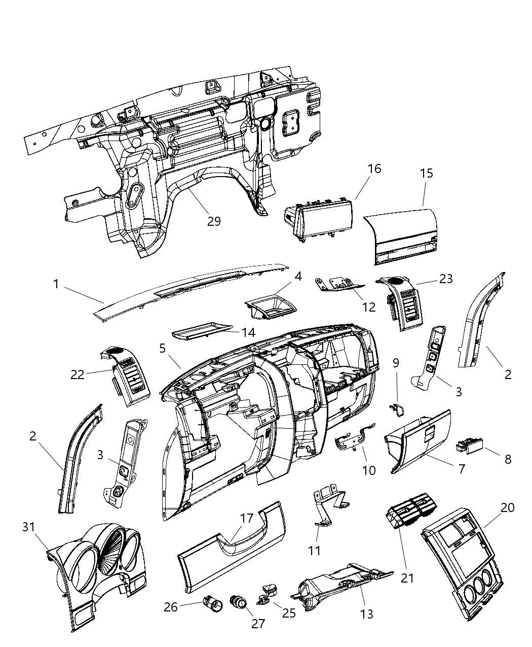 Cover Instrument Panel
