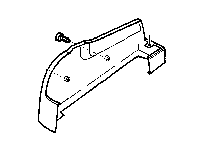 New 2001-2003 Fits Chrysler Grand Caravan, Town & Country Shield-Front Power Seat Adjuster - Part # UD851L5AA