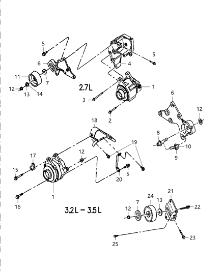 Strut Alternator To Cylinder Head