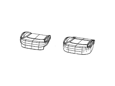 New 2018 Fits Chrysler Caliber, Compass, Patriot Front Seat Cushion Cover Right - Part # 6GA82VT9AB