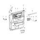 New 2018 Fits Chrysler 1500 Panel-Front Door Trim - Part # 6QD101U7AA