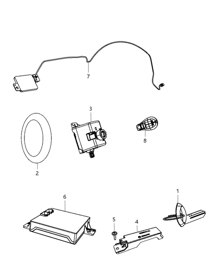 Transmitter Integrated Key Fob