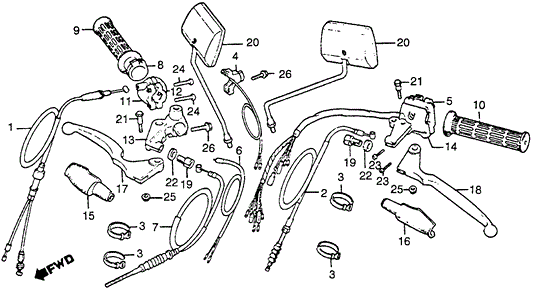 Lever, R. Handlebar(Replaces 53175-Ky0-970)